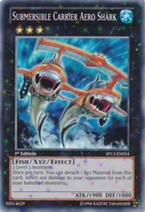 Submersible Carrier Aero Shark (Starfoil) (SP13-EN024) - Star Pack 2013 Unlimited Star Pack 2013 Yugioh Single  Squirtle Squad Card Shop.