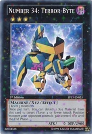 Number 34: Terror-Byte (Starfoil) (SP13-EN025) - Star Pack 2013 1st Edition Star Pack 2013 Yugioh Single  Squirtle Squad Card Shop.