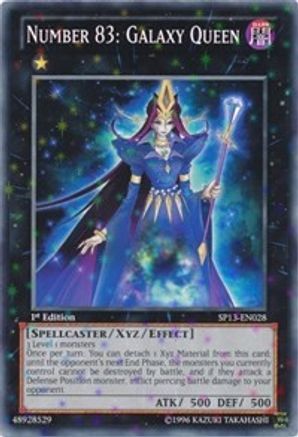Number 83: Galaxy Queen (Starfoil) (SP13-EN028) - Star Pack 2013 1st Edition Star Pack 2013 Yugioh Single  Squirtle Squad Card Shop.