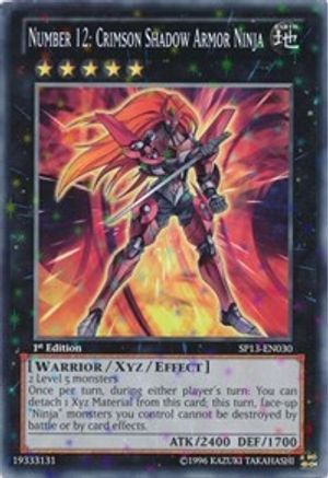 Number 12: Crimson Shadow Armor Ninja (Starfoil) (SP13-EN030) - Star Pack 2013 Unlimited Star Pack 2013 Yugioh Single  Squirtle Squad Card Shop.