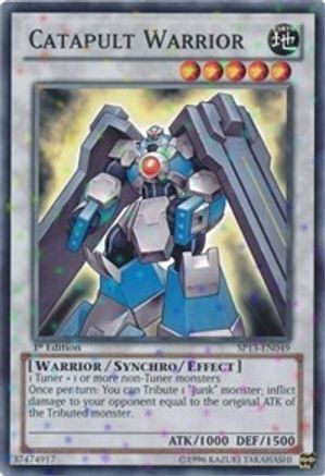 Catapult Warrior (Starfoil) (SP13-EN049) - Star Pack 2013 Unlimited Star Pack 2013 Yugioh Single  Squirtle Squad Card Shop.