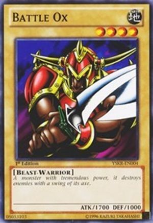 Battle Ox (YSKR-EN004) - Starter Deck: Kaiba Reloaded 1st Edition Starter Deck: Kaiba Reloaded Yugioh Single  Squirtle Squad Card Shop.