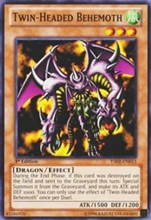 Twin-Headed Behemoth (YSKR-EN013) - Starter Deck: Kaiba Reloaded 1st Edition Starter Deck: Kaiba Reloaded Yugioh Single  Squirtle Squad Card Shop.