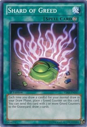 Shard of Greed (YSKR-EN041) - Starter Deck: Kaiba Reloaded 1st Edition Starter Deck: Kaiba Reloaded Yugioh Single  Squirtle Squad Card Shop.