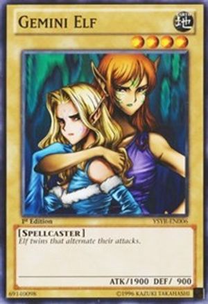 Gemini Elf (YSYR-EN006) - Starter Deck: Yugi Reloaded Unlimited Starter Deck: Yugi Reloaded Yugioh Single  Squirtle Squad Card Shop.