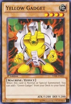 Yellow Gadget (YSYR-EN021) - Starter Deck: Yugi Reloaded Unlimited Starter Deck: Yugi Reloaded Yugioh Single  Squirtle Squad Card Shop.