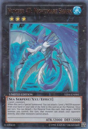 Number 47: Nightmare Shark (YZ04-EN001) - Yu-Gi-Oh! ZEXAL Manga Promotional Cards Limited Yu-Gi-Oh! ZEXAL Manga Promotional Cards Yugioh Single  Squirtle Squad Card Shop.