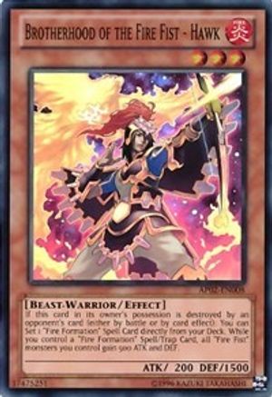 Brotherhood of the Fire Fist - Hawk (AP02-EN008) - Astral Pack 2 Unlimited Astral Pack 2 Yugioh Single  Squirtle Squad Card Shop.