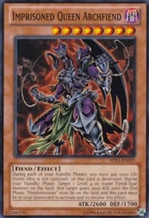 Imprisoned Queen Archfiend (AP03-EN019) - Astral Pack 3 Unlimited Astral Pack 3 Yugioh Single  Squirtle Squad Card Shop.