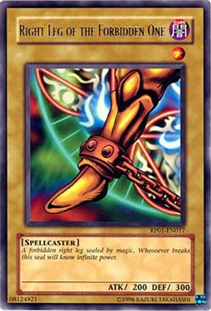 Right Leg of the Forbidden One (RP01-EN017) - Retro Pack Unlimited Retro Pack Yugioh Single  Squirtle Squad Card Shop.
