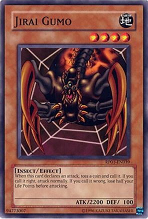 Jirai Gumo (RP01-EN039) - Retro Pack Unlimited Retro Pack Yugioh Single  Squirtle Squad Card Shop.