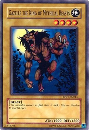 Gazelle the King of Mythical Beasts (RP01-EN043) - Retro Pack Unlimited Retro Pack Yugioh Single  Squirtle Squad Card Shop.