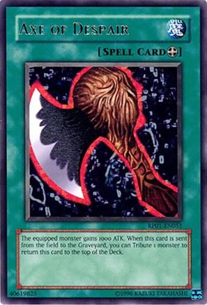 Axe of Despair (RP01-EN051) - Retro Pack Unlimited Retro Pack Yugioh Single  Squirtle Squad Card Shop.