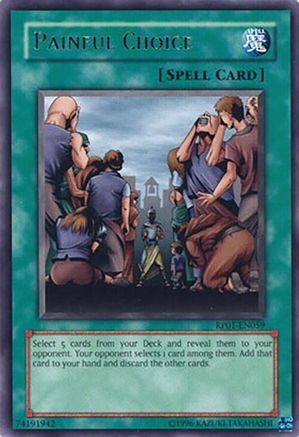 Painful Choice (RP01-EN059) - Retro Pack Unlimited Retro Pack Yugioh Single  Squirtle Squad Card Shop.
