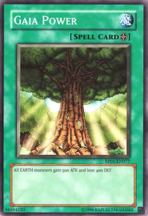 Gaia Power (RP01-EN077) - Retro Pack Unlimited Retro Pack Yugioh Single  Squirtle Squad Card Shop.