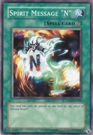 Spirit Message "N" (RP02-EN047) - Retro Pack 2 Unlimited Retro Pack 2 Yugioh Single  Squirtle Squad Card Shop.