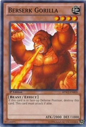 Berserk Gorilla (BPW2-EN009) - Battle Pack 2: War of the Giants Round 2 1st Edition Battle Pack 2: War of the Giants Round 2 Yugioh Single  Squirtle Squad Card Shop.