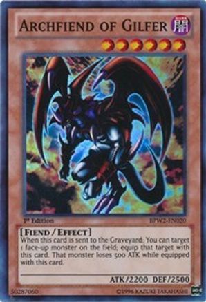 Archfiend of Gilfer (BPW2-EN020) - Battle Pack 2: War of the Giants Round 2 1st Edition Battle Pack 2: War of the Giants Round 2 Yugioh Single  Squirtle Squad Card Shop.