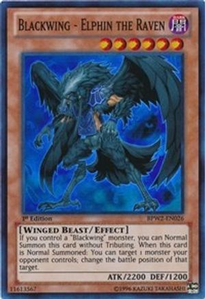 Blackwing - Elphin the Raven (BPW2-EN026) - Battle Pack 2: War of the Giants Round 2 1st Edition Battle Pack 2: War of the Giants Round 2 Yugioh Single  Squirtle Squad Card Shop.