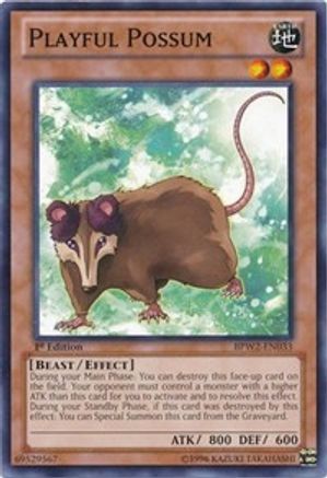 Playful Possum (BPW2-EN033) - Battle Pack 2: War of the Giants Round 2 1st Edition Battle Pack 2: War of the Giants Round 2 Yugioh Single  Squirtle Squad Card Shop.