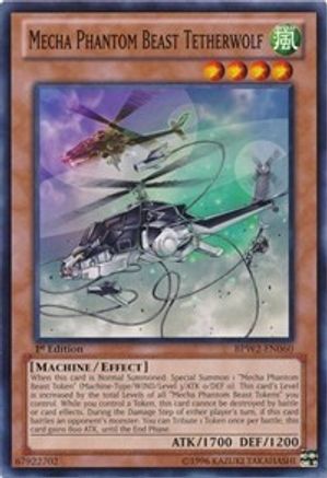 Mecha Phantom Beast Tetherwolf (BPW2-EN060) - Battle Pack 2: War of the Giants Round 2 1st Edition Battle Pack 2: War of the Giants Round 2 Yugioh Single  Squirtle Squad Card Shop.