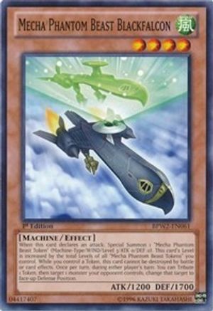 Mecha Phantom Beast Blackfalcon (BPW2-EN061) - Battle Pack 2: War of the Giants Round 2 1st Edition Battle Pack 2: War of the Giants Round 2 Yugioh Single  Squirtle Squad Card Shop.