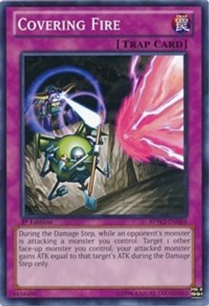 Covering Fire (BPW2-EN084) - Battle Pack 2: War of the Giants Round 2 1st Edition Battle Pack 2: War of the Giants Round 2 Yugioh Single  Squirtle Squad Card Shop.