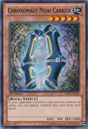 Chronomaly Moai Carrier (LVAL-EN008) - Legacy of the Valiant 1st Edition Legacy of the Valiant Yugioh Single  Squirtle Squad Card Shop.