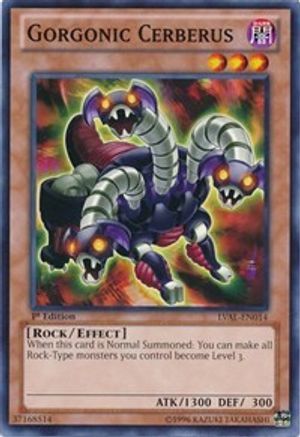 Gorgonic Cerberus (LVAL-EN014) - Legacy of the Valiant Unlimited Legacy of the Valiant Yugioh Single  Squirtle Squad Card Shop.