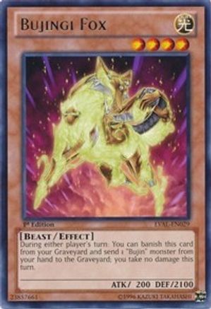 Bujingi Fox (LVAL-EN029) - Legacy of the Valiant 1st Edition Legacy of the Valiant Yugioh Single  Squirtle Squad Card Shop.