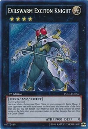 Evilswarm Exciton Knight (LVAL-EN056) - Legacy of the Valiant Unlimited Legacy of the Valiant Yugioh Single  Squirtle Squad Card Shop.