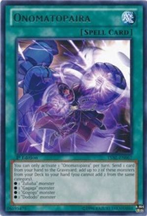 Onomatopaira (LVAL-EN067) - Legacy of the Valiant Unlimited Legacy of the Valiant Yugioh Single  Squirtle Squad Card Shop.