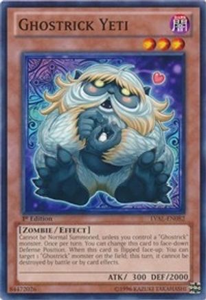 Ghostrick Yeti (LVAL-EN082) - Legacy of the Valiant Unlimited Legacy of the Valiant Yugioh Single  Squirtle Squad Card Shop.