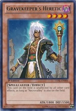 Gravekeeper's Heretic (LVAL-EN084) - Legacy of the Valiant Unlimited Legacy of the Valiant Yugioh Single  Squirtle Squad Card Shop.