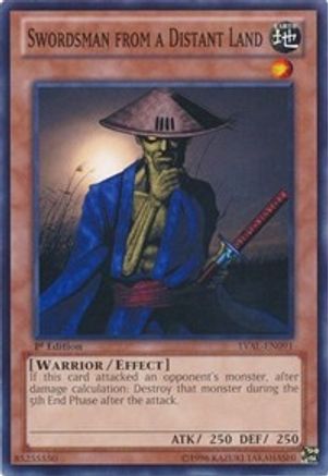Swordsman from a Distant Land (LVAL-EN091) - Legacy of the Valiant 1st Edition Legacy of the Valiant Yugioh Single  Squirtle Squad Card Shop.