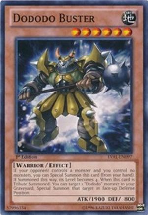 Dododo Buster (LVAL-EN097) - Legacy of the Valiant 1st Edition Legacy of the Valiant Yugioh Single  Squirtle Squad Card Shop.
