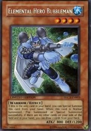 Elemental HERO Bubbleman (EHC1-EN003) - Elemental Hero Collection 1 Limited Elemental Hero Collection 1 Yugioh Single  Squirtle Squad Card Shop.