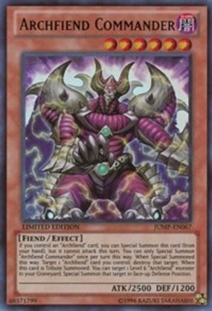 Archfiend Commander (JUMP-EN067) - Shonen Jump Magazine Promos Limited Shonen Jump Magazine Promos Yugioh Single  Squirtle Squad Card Shop.