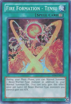 Fire Formation - Tensu (AP04-EN012) - Astral Pack 4 Unlimited Astral Pack 4 Yugioh Single  Squirtle Squad Card Shop.