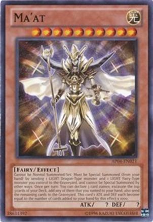 Ma'at (AP04-EN021) - Astral Pack 4 Unlimited Astral Pack 4 Yugioh Single  Squirtle Squad Card Shop.