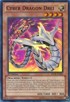 Cyber Dragon Drei (SDCR-EN002) - Structure Deck: Cyber Dragon Revolution 1st Edition Structure Deck: Cyber Dragon Revolution Yugioh Single  Squirtle Squad Card Shop.