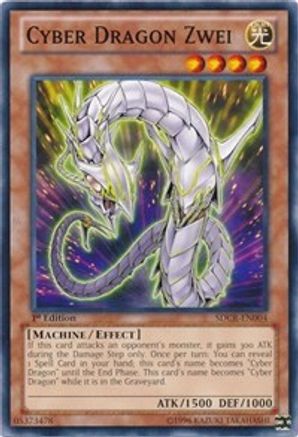 Cyber Dragon Zwei (SDCR-EN004) - Structure Deck: Cyber Dragon Revolution Unlimited Structure Deck: Cyber Dragon Revolution Yugioh Single  Squirtle Squad Card Shop.