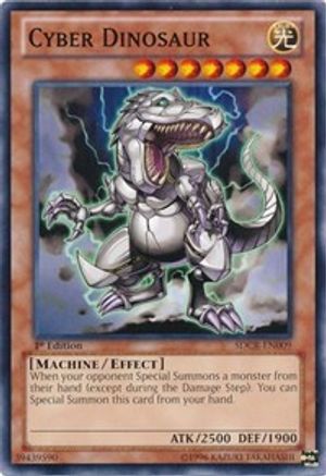 Cyber Dinosaur (SDCR-EN009) - Structure Deck: Cyber Dragon Revolution Unlimited Structure Deck: Cyber Dragon Revolution Yugioh Single  Squirtle Squad Card Shop.