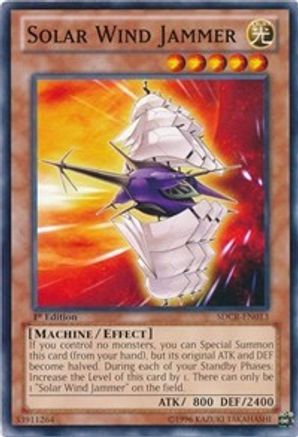 Solar Wind Jammer (SDCR-EN013) - Structure Deck: Cyber Dragon Revolution 1st Edition Structure Deck: Cyber Dragon Revolution Yugioh Single  Squirtle Squad Card Shop.