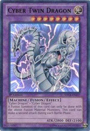 Cyber Twin Dragon (SDCR-EN037) - Structure Deck: Cyber Dragon Revolution 1st Edition Structure Deck: Cyber Dragon Revolution Yugioh Single  Squirtle Squad Card Shop.