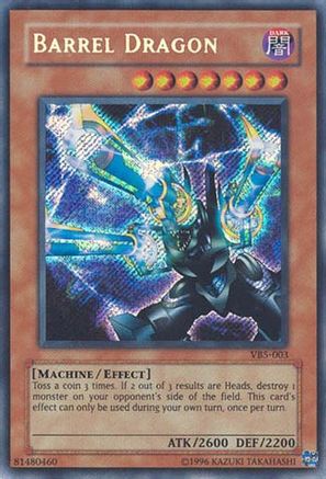 Barrel Dragon (VB5-003) - The Valuable Book Volume 5 Unlimited The Valuable Book Volume 5 Yugioh Single  Squirtle Squad Card Shop.