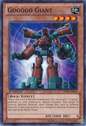 Gogogo Giant (Starfoil) (SP14-EN003) - Star Pack 2014 1st Edition Star Pack 2014 Yugioh Single  Squirtle Squad Card Shop.