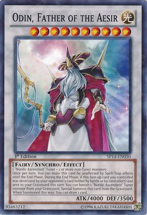 Odin, Father of the Aesir (Starfoil) (SP14-EN050) - Star Pack 2014 1st Edition Star Pack 2014 Yugioh Single  Squirtle Squad Card Shop.