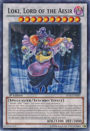 Loki, Lord of the Aesir (Starfoil) (SP14-EN049) - Star Pack 2014 1st Edition Star Pack 2014 Yugioh Single  Squirtle Squad Card Shop.