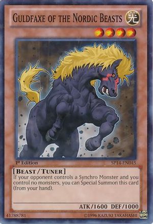 Guldfaxe of the Nordic Beasts (Starfoil) (SP14-EN045) - Star Pack 2014 1st Edition Star Pack 2014 Yugioh Single  Squirtle Squad Card Shop.
